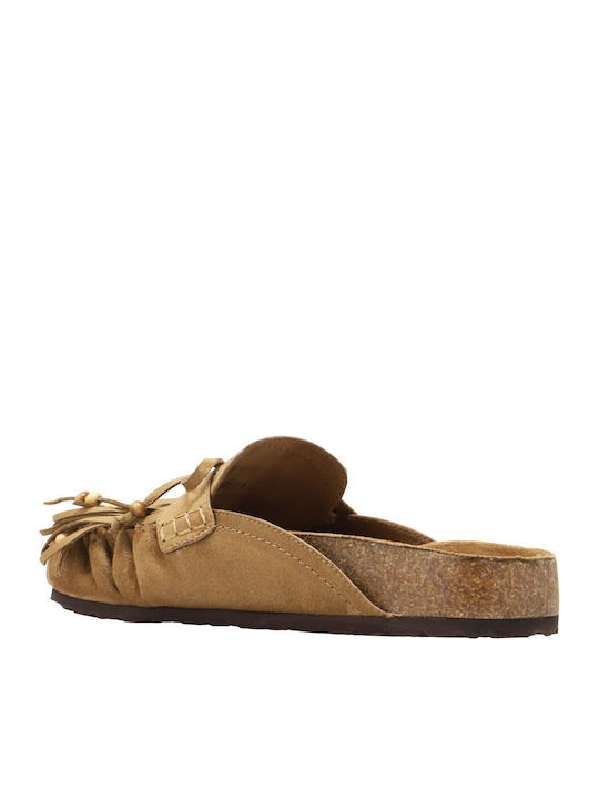 Flat Mules σε Ταμπά Χρώμα