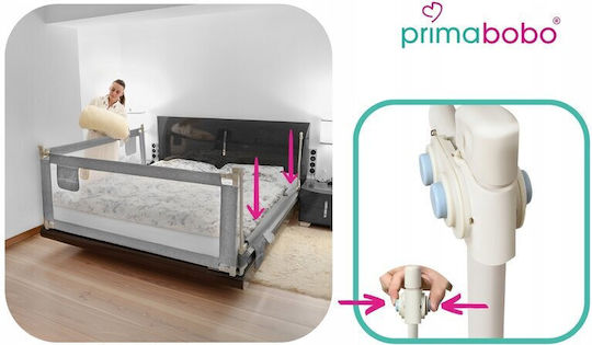 Primabobo Bară De Protecție Pentru Pat Din Material Spumos Gri