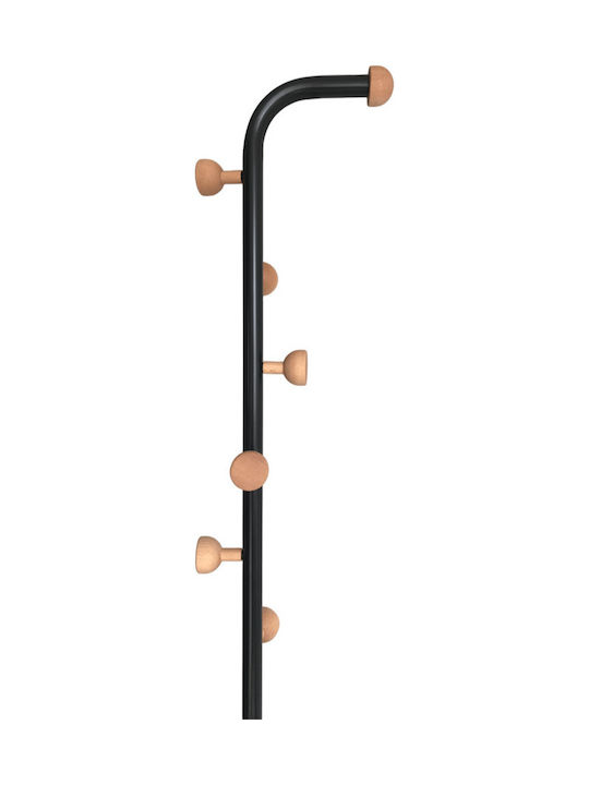 keleman Καλόγερος Μεταλλικός Μαύρος 179cm