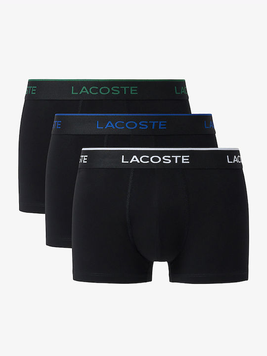 Lacoste Μποξεράκια 3Pack Black