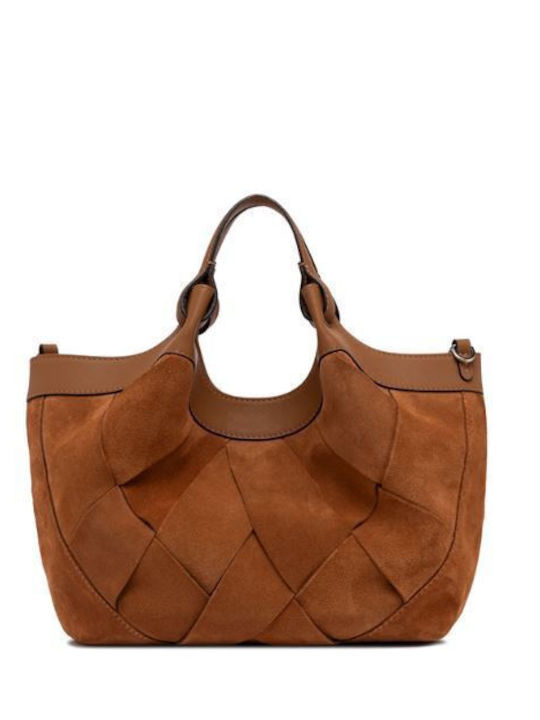 Leather Women's Bag Handbag Brown