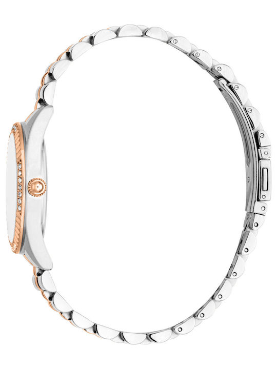 Just Cavalli Damen Uhr mit Rose Gold Metallarmband
