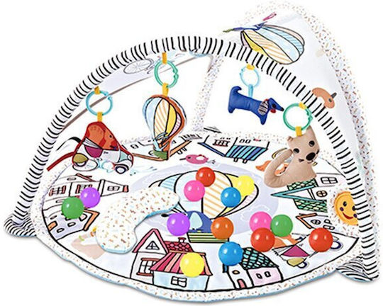 Qmini Covoraș de Activități cu Muzică Multicolor pentru 0++ Luni (Lxl) 85x85cm
