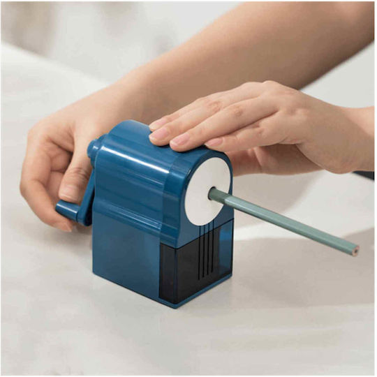 Deli Linfini Mechanical Pencil Sharpener Desktop Φ8mm 125x73x132mm Blue