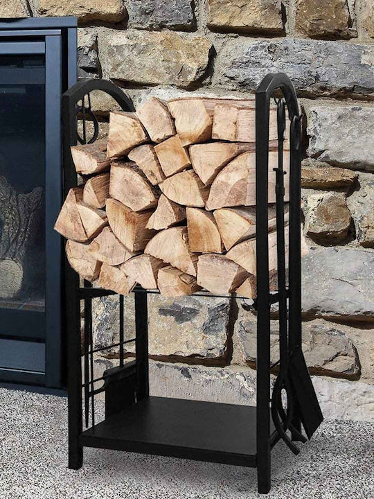 keleman Metallisch Regal Holzlagerung 40x30x74cm