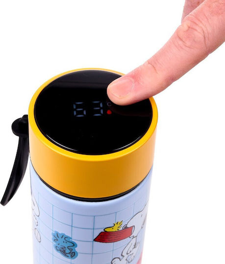 Puckator Bottle Thermos Stainless Steel BPA Free 450ml Light Blue