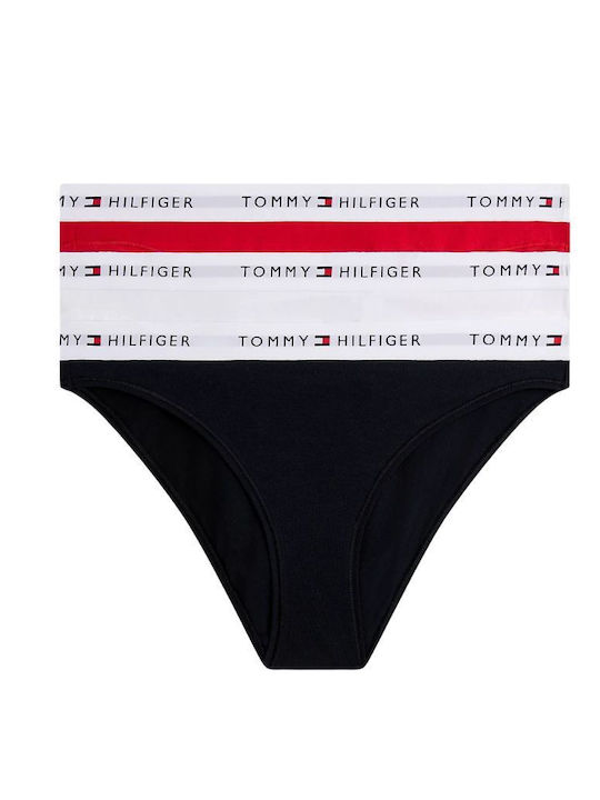 Essential Γυναικεία Slip 3Pack D.sky-white-red