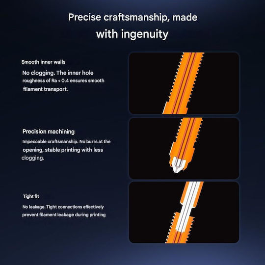 Set 4 Duze Creality Linx K2p Schimbare Rapidă Material Îmbunătățit 2 Duze 0.4 Mm 1 Duză 0.6 Mm 1 Duză 0.8 Mm Compatibil K2 Plus Realizate Din Aliaj De Cupru Oțel Călit