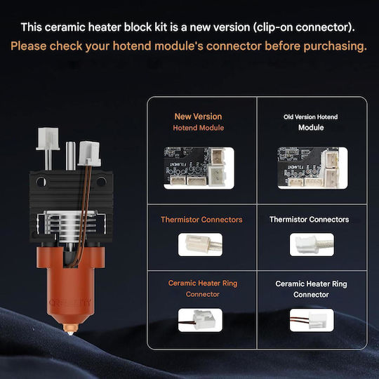 Kit Cap Printare Hotend Imprimantă 3D Creality K1 Max K1 K1 Se K1c Încălzitor Ceramic Suportă Până La 300 °c Viteză Mare De Printare Până La 600 Mm S