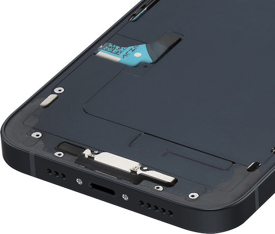 Clappio Complete Chassis Iphone 14 Rear Glass Camera Lenses Black