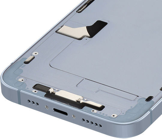 Clappio Complete Chassis Iphone 14 Rear Glass Camera Lenses Blue