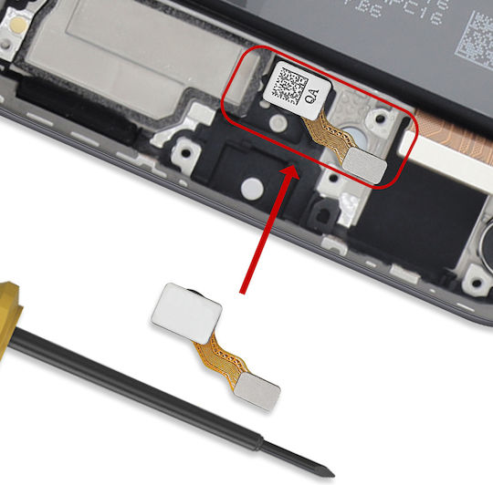 Clappio Ersatzkabel Fingerabdruck Honor Magic7 Lite Schwarz