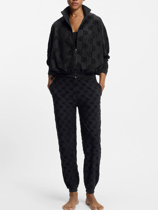 Hugo Set Pijamale Dama De Iarnă Negru