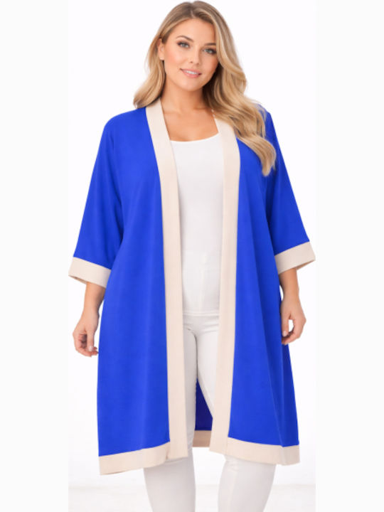 Damen Strickjacke Blau Roux SH-64432-26CA-MBRO