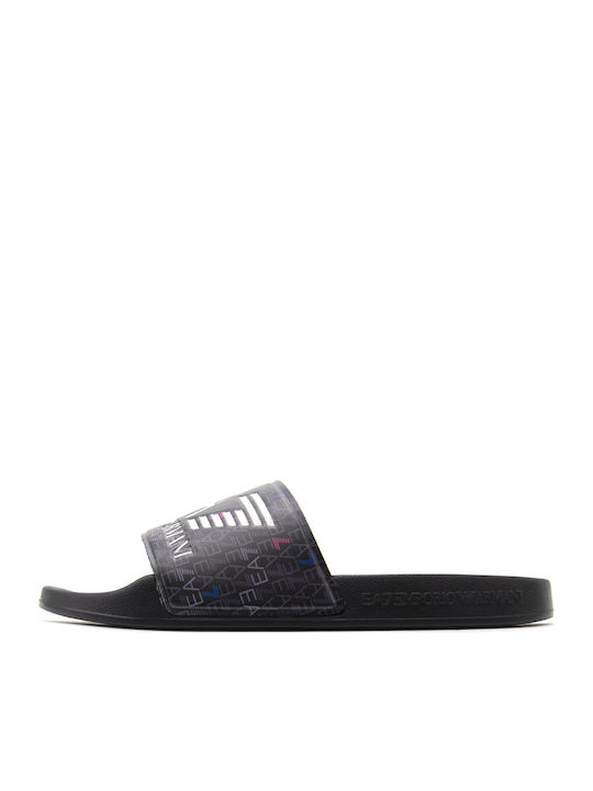 Emporio Armani Slides Μαύρα