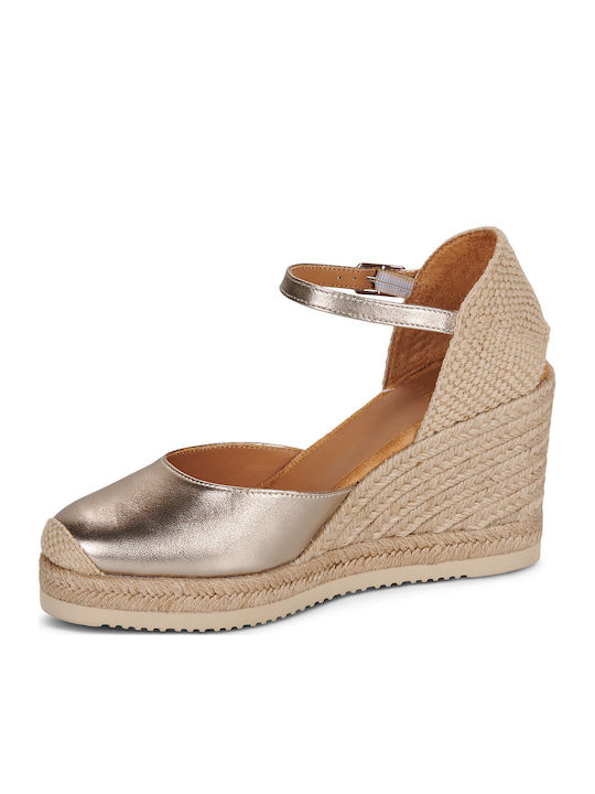 Castilla Platforme Dama Tip Espadrile Aurii