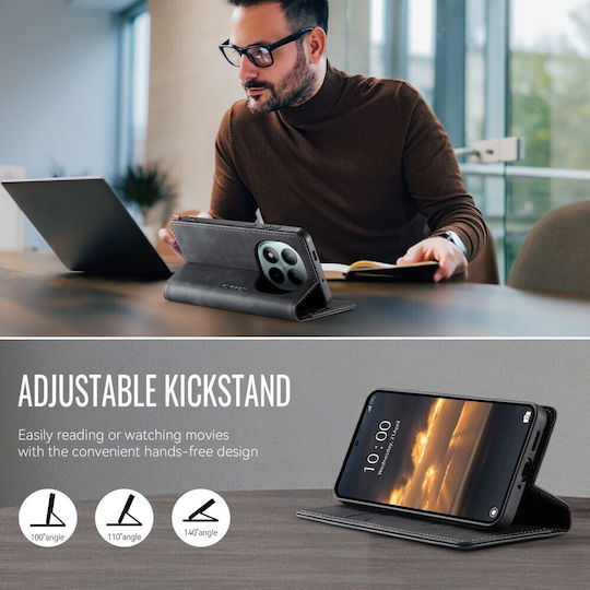 Caseme 033 Retro Θήκη Βιβλίο Black Xiaomi Redmi Note 15 Pro Plus 5g/poco M8 Pro 5g