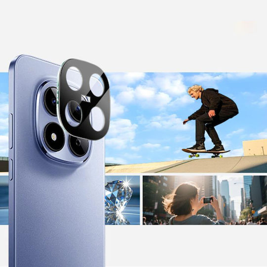 Techsuit Full Camera Protection Tempered Glass Black for Xiaomi Redmi Note 15 Pro+ 5G Poco M8 Pro 5G