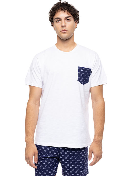 Ulisse Καλοκαιρινή Ανδρική Πιτζάμα White