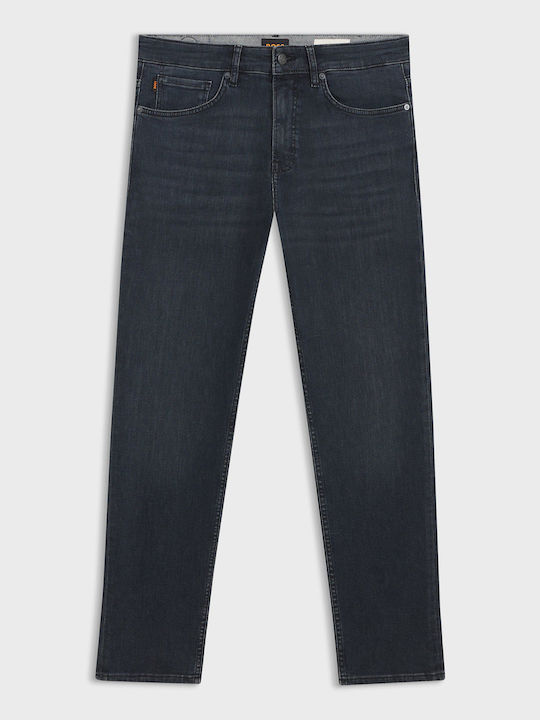 Re.maine Men's Elastic Jeans Pants with Regular Tapered Fit Dark Blue