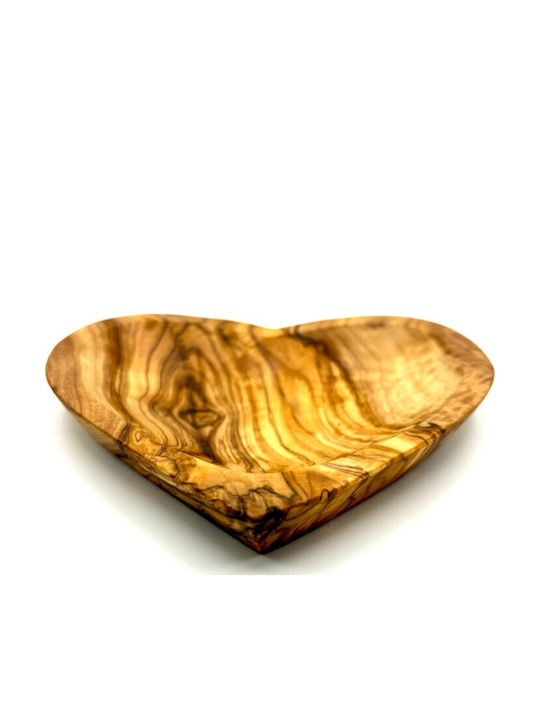 Olivenholz Erleben Διακοσμητικό Μπωλ Ξύλινο Καφέ 14cm