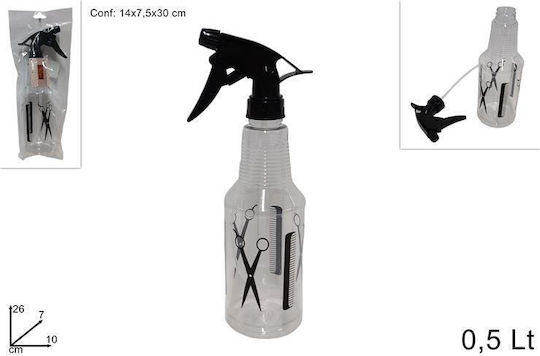 Plastic Salon Spray Bottle Transparent 500ml
