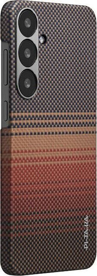 Pitaka Текстуриран Плетен Калъф Съвместим с Samsung Galaxy S25 Plus Sunset