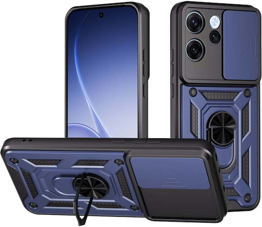 Magnetic Back Cover Δερμάτινο Μπλε (Oppo Reno15 F, Oppo Reno15 FS 5G)