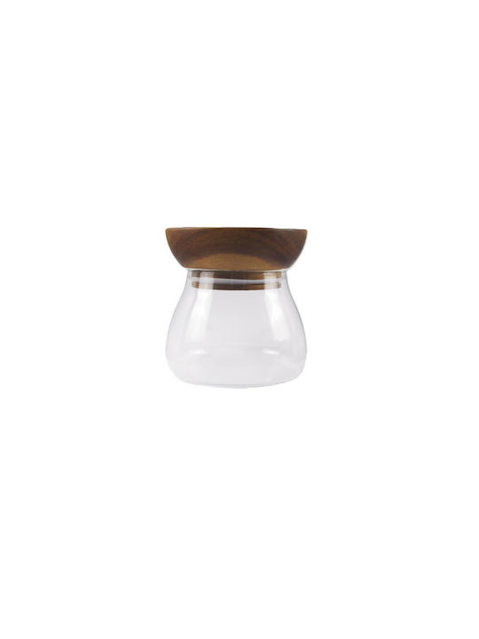 Cryspo Trio Vase General Use with Lid Glass Transparent 11.6x11.6cm