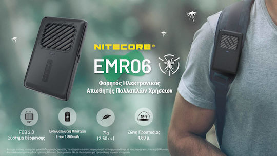 NiteCore Emr06 Ultraschallabwehrgerät Nagetiere 71gr 4.8x4.8m