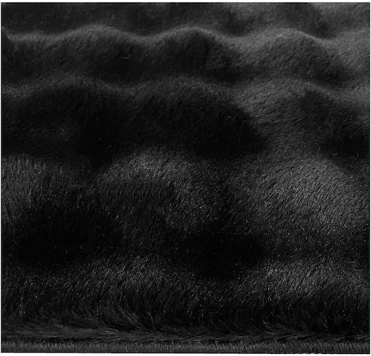 Heinner Teppich Rechteckig Synthetisch,Polyester/Cotton/Leather Black