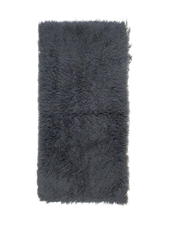 Viokarpet Flokati Flokati Rug Rectangular Shaggy Wool 59 Grey