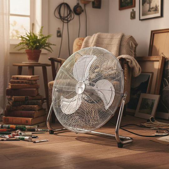 Silifo Ανεμιστήρας Δαπέδου 140W Διαμέτρου 50cm Ασημί