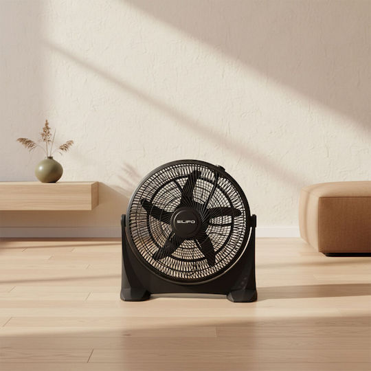 Silifo Box Fan 100W Διαμέτρου 50cm Μαύρο