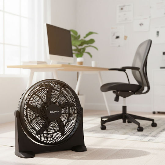 Silifo Box Fan 100W Διαμέτρου 50cm Μαύρο