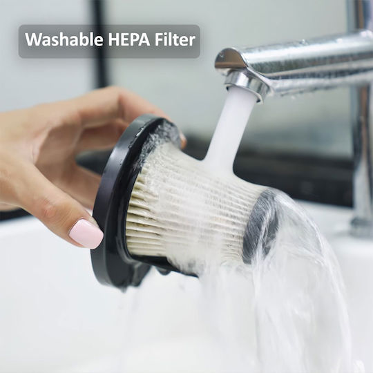 HomeVero HV-HSV600 Ηλεκτρική Σκούπα 2 σε 1 Stick & Χειρός 600W Μαύρη