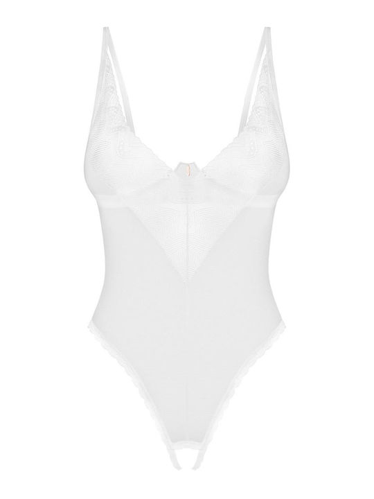 Obsessive Alissium Sexy Bodysuit Weiß