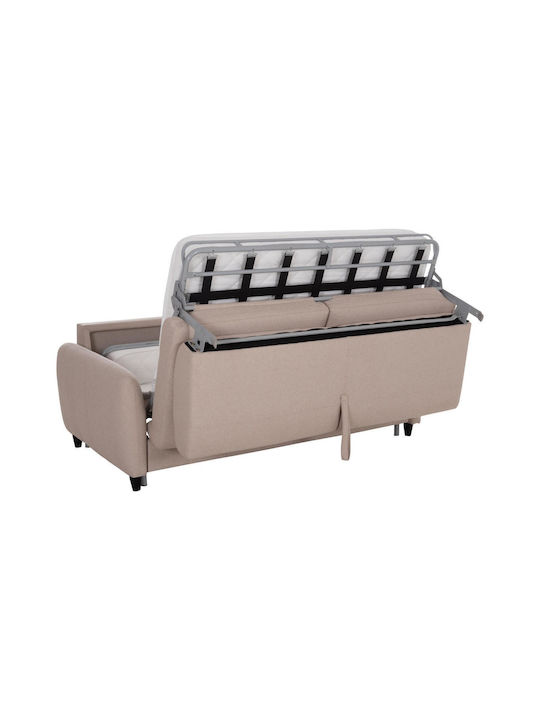 Etudine Διθέσιος Καναπές Κρεβάτι Μπεζ 190x98x90εκ.