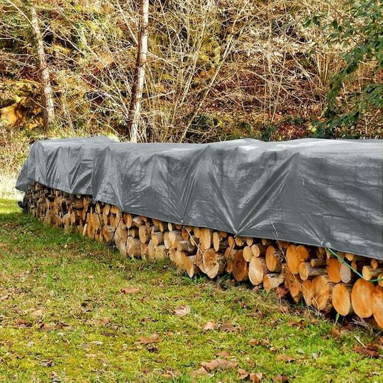 Pânză Impermeabilă Universală 3x5 M 100g/m² Densitate Inele Metalice De Fixare Culoare Argintie