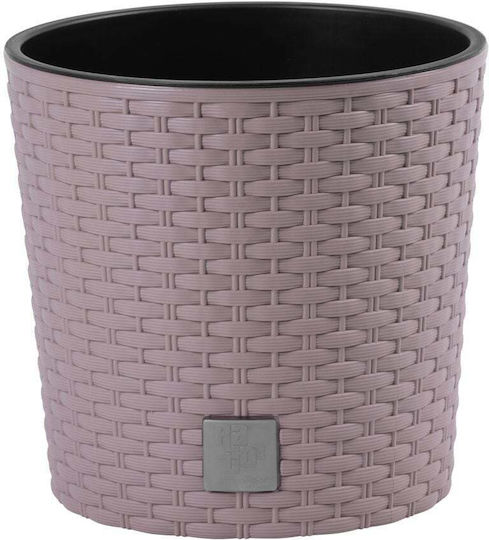 SGTT Plastic Round Pot White 19x19cm