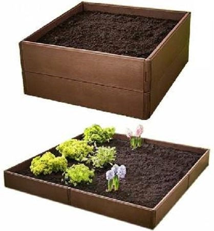 SGTT Set 8 Ghivece de Flori din Plastic Maro