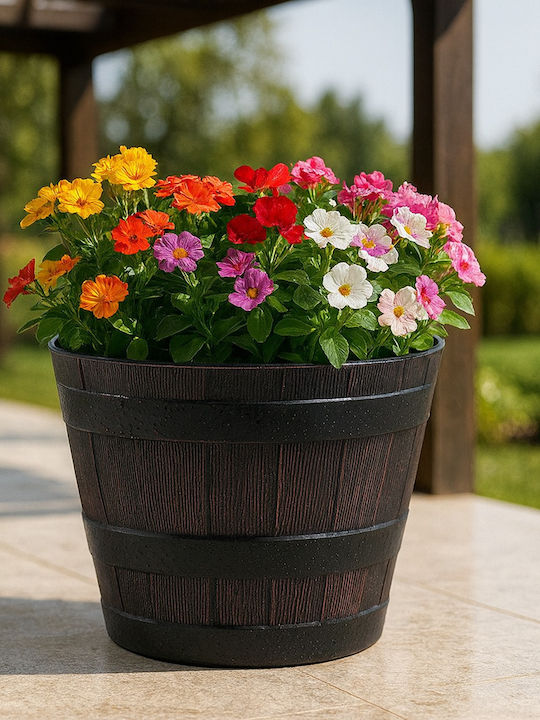 SGTT Vază Pentru Plante Din Plastic Bej 39x39cm