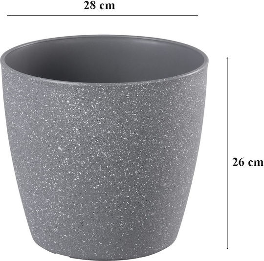SGTT Pflanzentöpfe Kunststoff Grau
