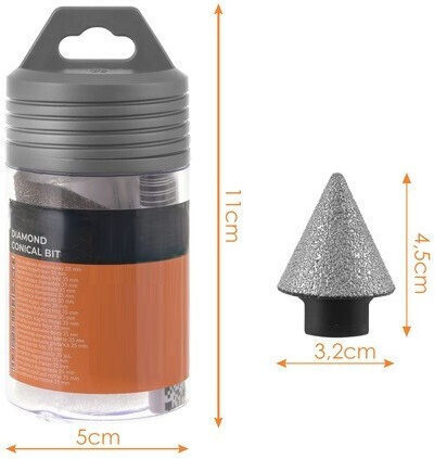 Găuri Pentru Ferăstraie Tăiere Uscată cu Diametru de la 35mm până la 45mm pentru Găuritori Pentru Beton și Gresie 102gr