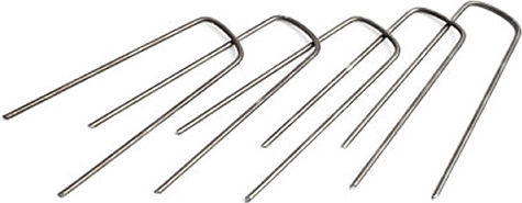 Set 10 Cuie Metalice Pentru Fixarea Țesăturii De Control A Căpușelor 4x15cm