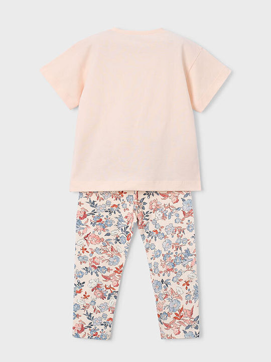Kinderbekleidungssets mit Sommer-Leggings 2 Stück Rosa