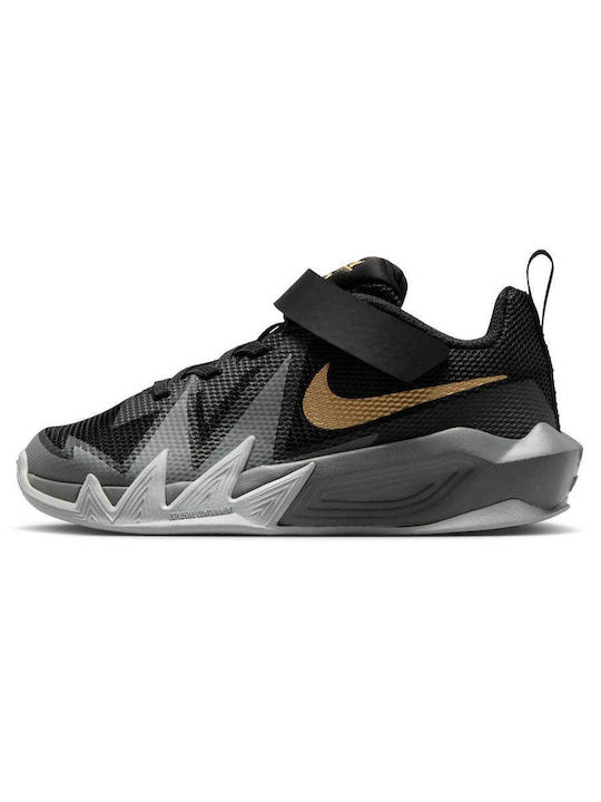 Kids Sneakers with Hoop & Loop Closure Black