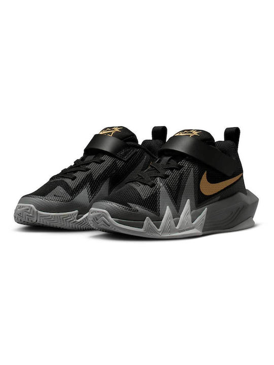 Kids Sneakers with Hoop & Loop Closure Black