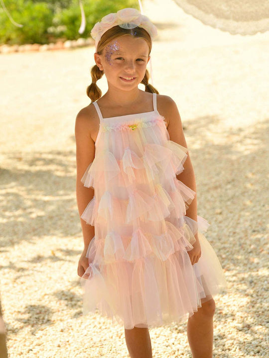 Mädchenkleid Tüll Rosa