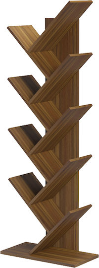 Bibliotecă Fyllo Nuc 50x25x141.5cm